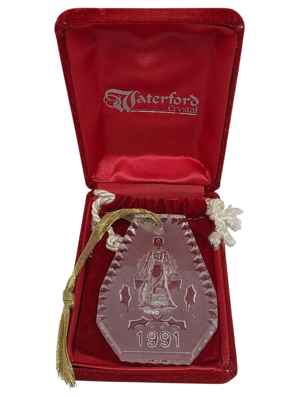 Waterford Crystal 12 Days of Christmas 1991 Ornament Eight 8 Maids a Milking